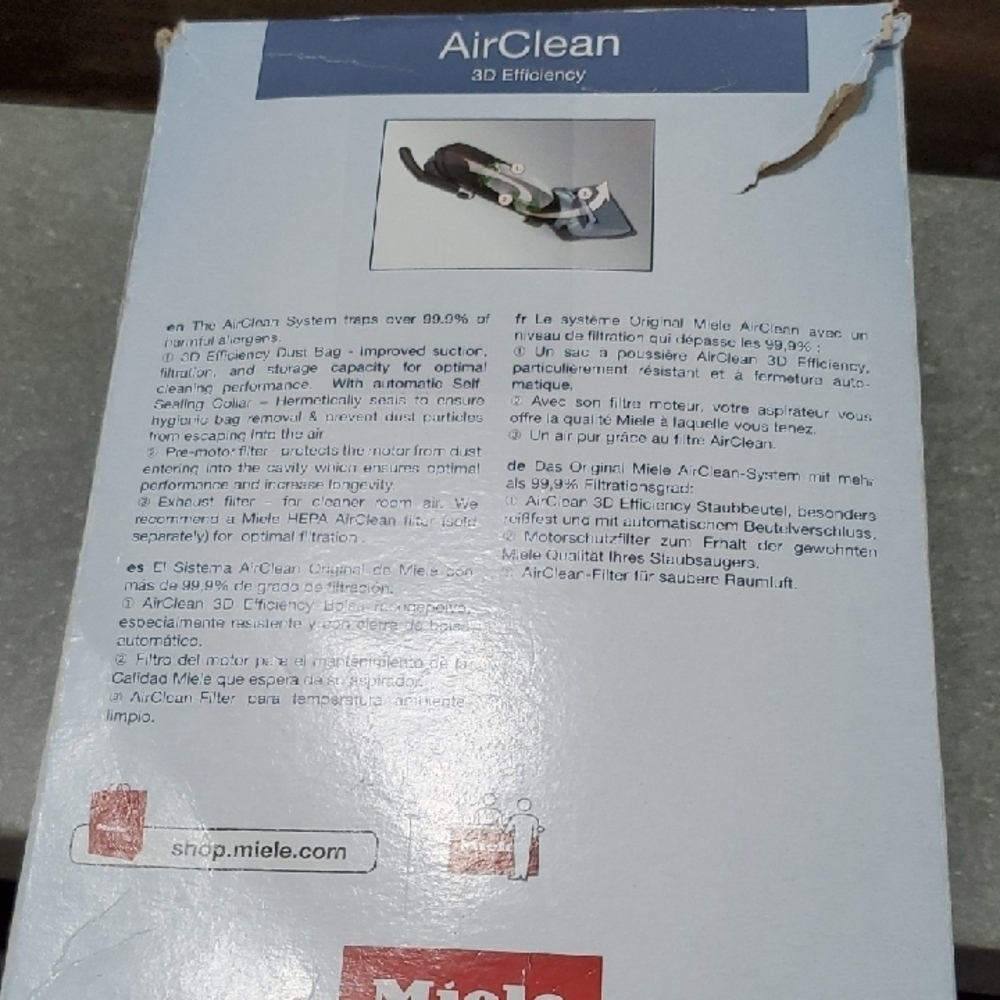 Miele 3D Efficiency Size U Vacuum Cleaner Bags - Picture 7 of 9